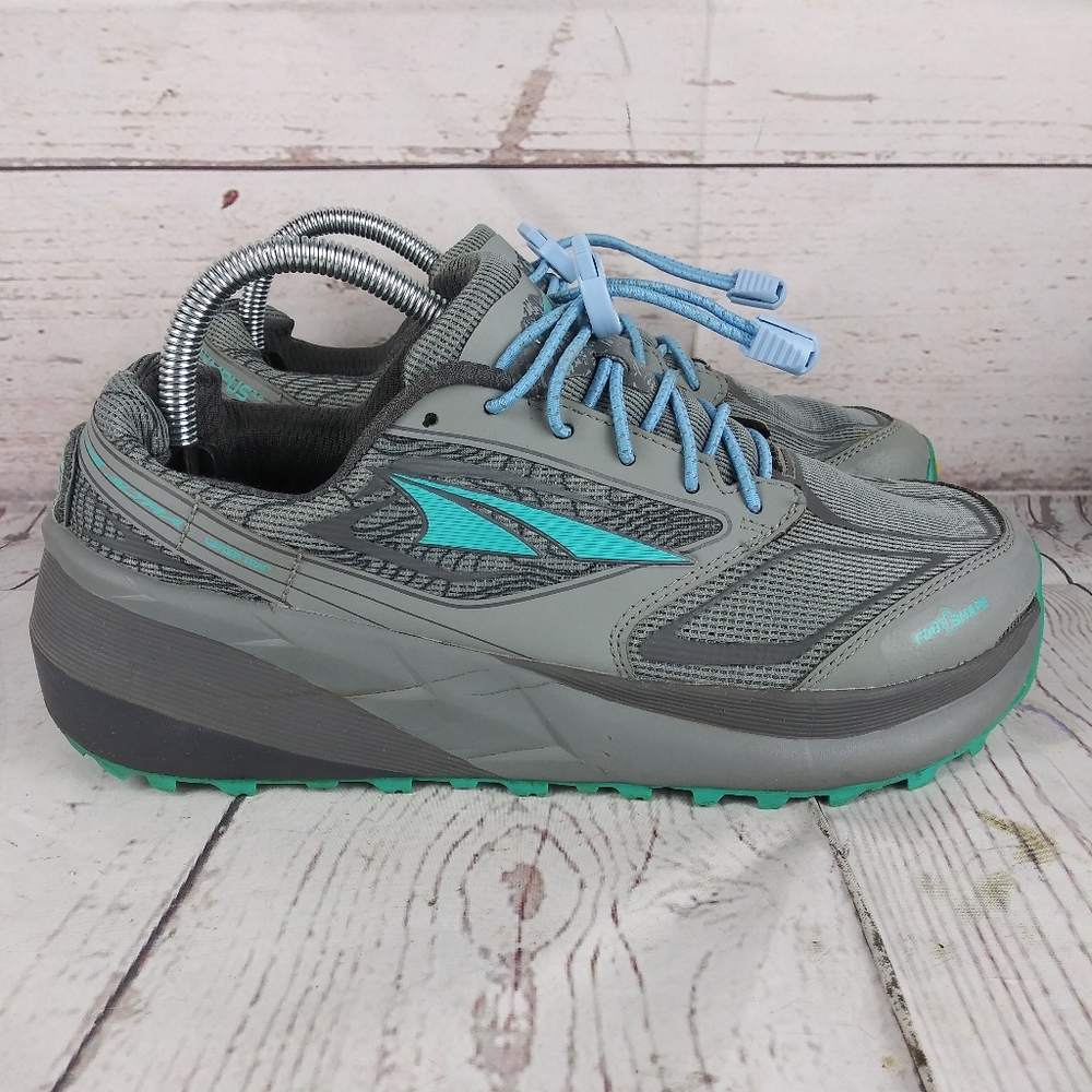 Altra Olympus 3.0 Gray & Teal Trail Running Shoes